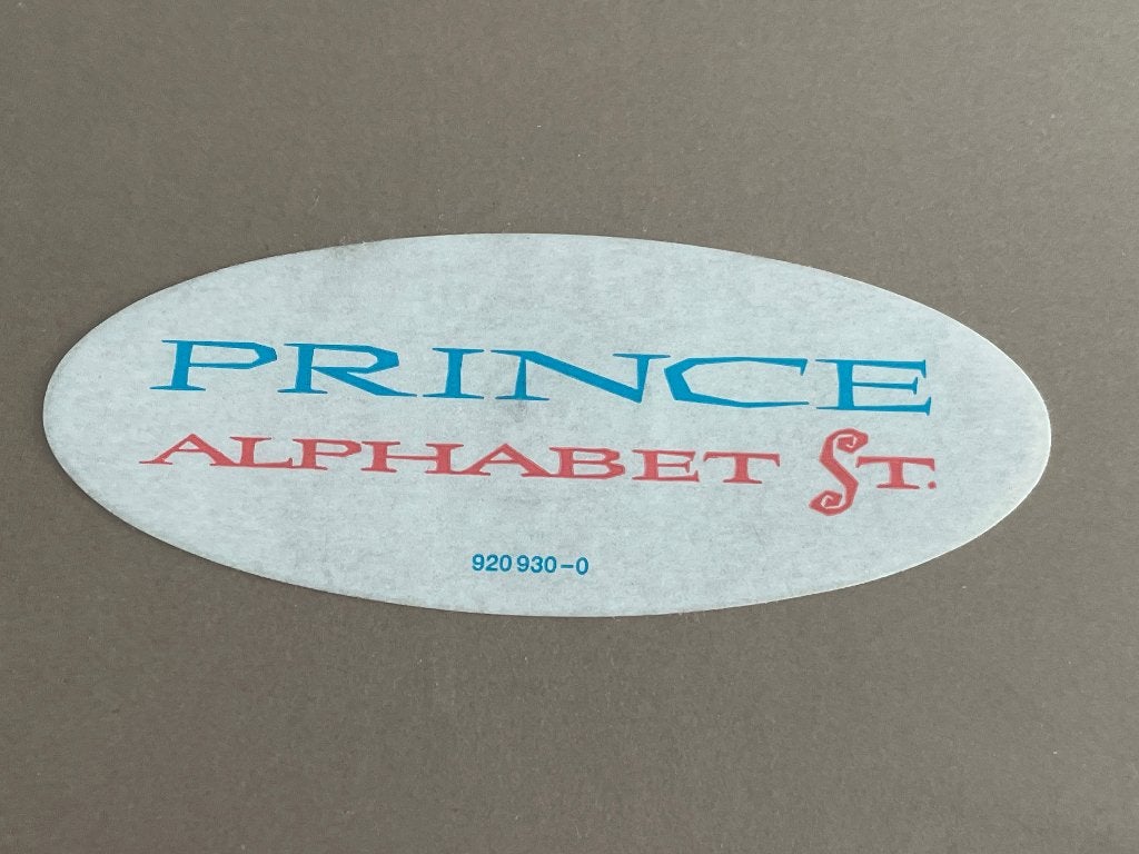 Vinyl Maxisingle Prince Alphabet St. Street ZGAN, Originele persing, Ophalen of Verzenden, Zo goed als nieuw, Pop