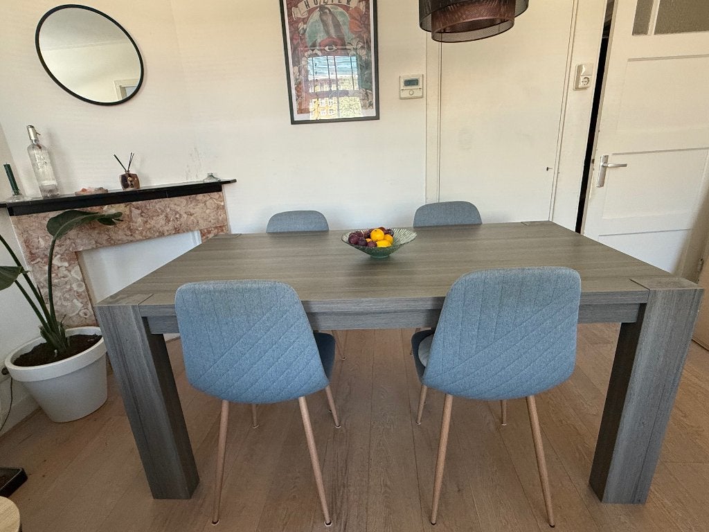 Eettafel - al uit elkaar gehaald!, Huis en Inrichting, Tafels | Eettafels, Ophalen, 50 tot 100 cm, Zo goed als nieuw, Vijf personen of meer