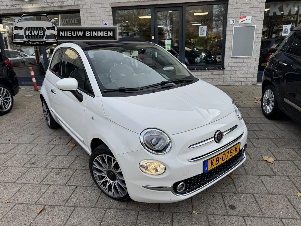 Fiat 500C 0.9 TwinAir Lounge Cabrio Navi Nieuw model, Auto's, Fiat, 945 kg, Gebruikt, Wit, Origineel Nederlands