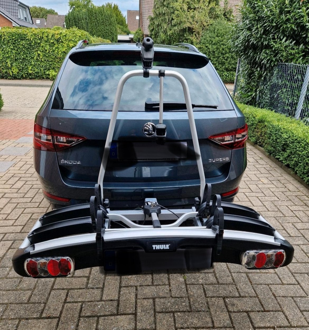 Thule Euroclassic 904, 3 fietsen, kantelbaar, E-Bike, 51kg, 3 fietsen of meer, Ophalen of Verzenden, Zo goed als nieuw, Brede banden