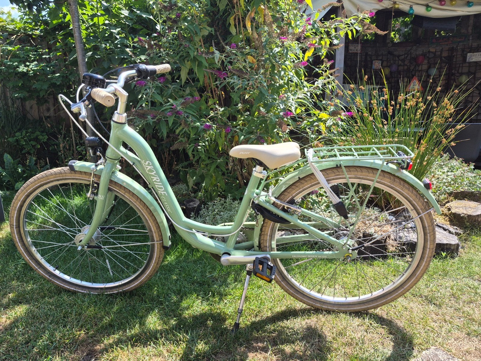 Puky Skyride meisjesfiets 24 inch mintgroen, Fietsen en Brommers, Ophalen, 24 inch, Velgrem, Versnellingen