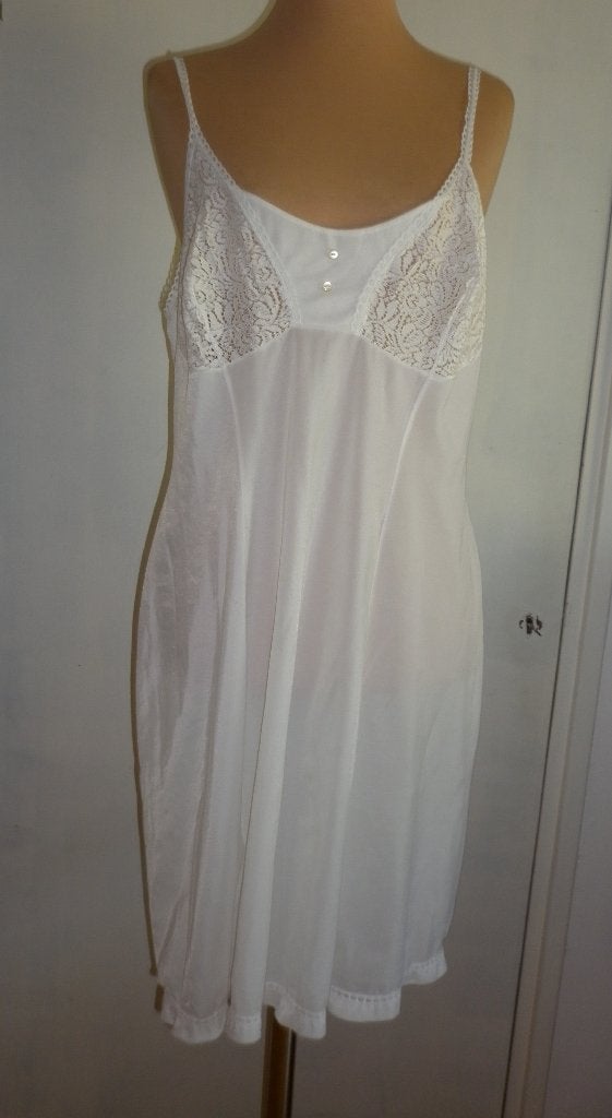 vintage onderjurk maat 46 merk : Margret, Verzenden, Wit, Overige typen