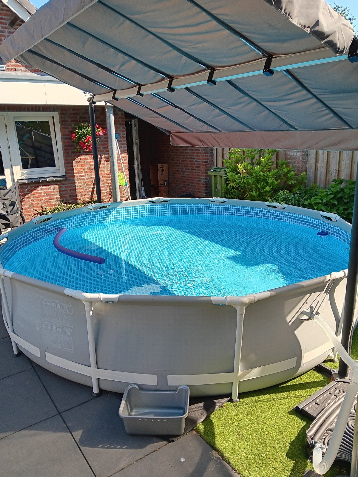 Intex rond zwembad doorsnede 366 cm met veel extra's, Ophalen, Gebruikt, Minder dan 80 cm, Rond