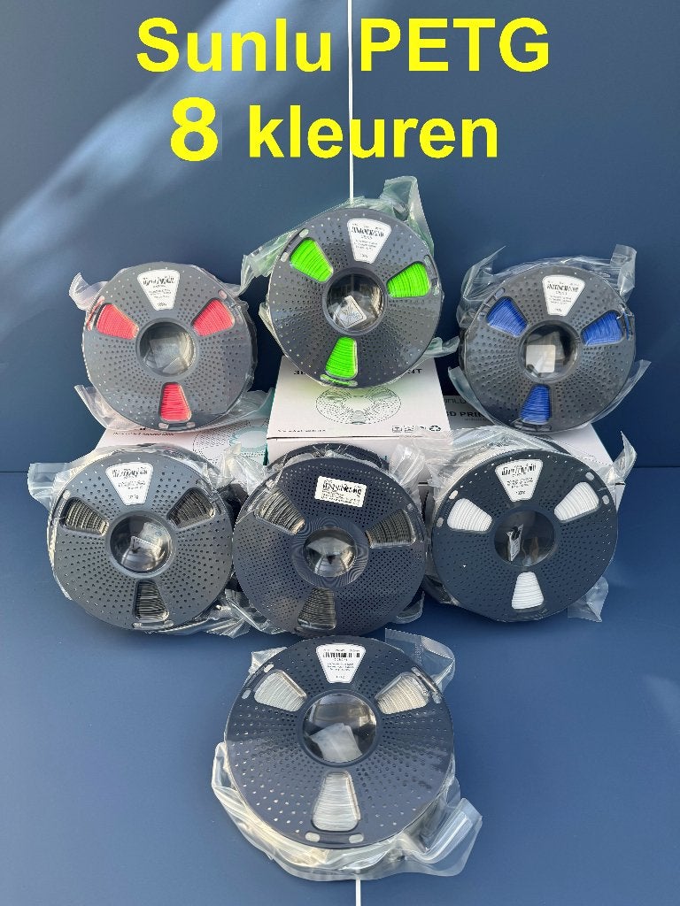Sunlu PETG Filament - 8 kleuren, Computers en Software, 3D-printerbenodigheden, Ophalen of Verzenden, Nieuw, Filamentrollen