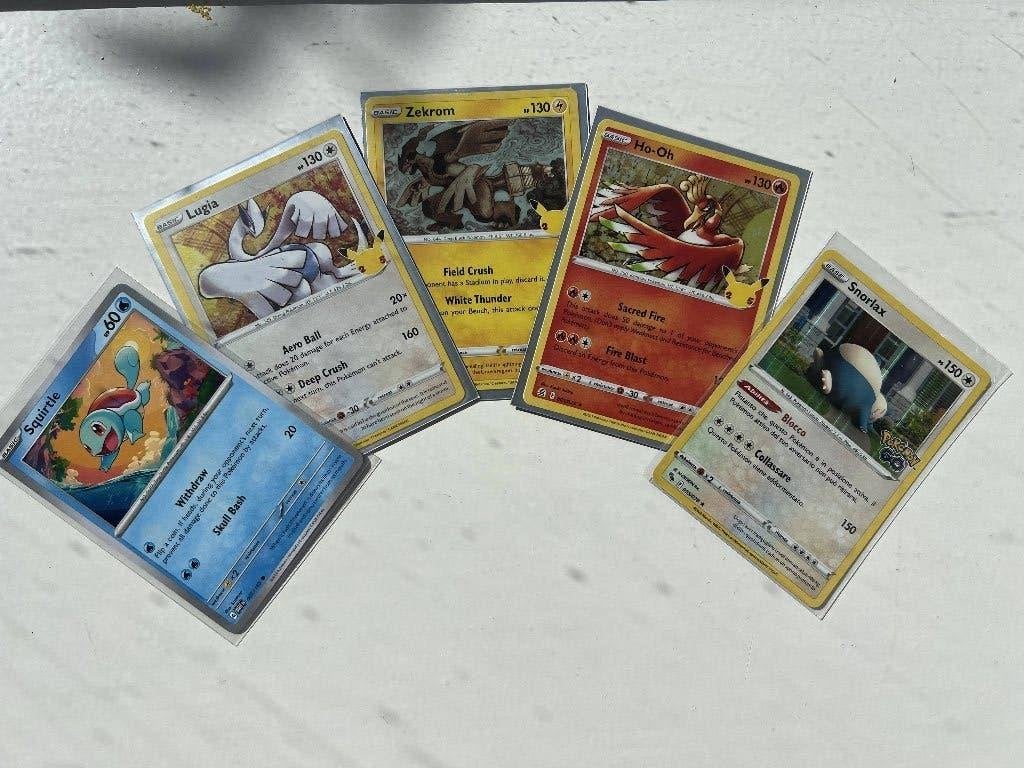 pokemon raw cards, 5 kaarten bundle, Ophalen of Verzenden, Zo goed als nieuw, Meerdere kaarten