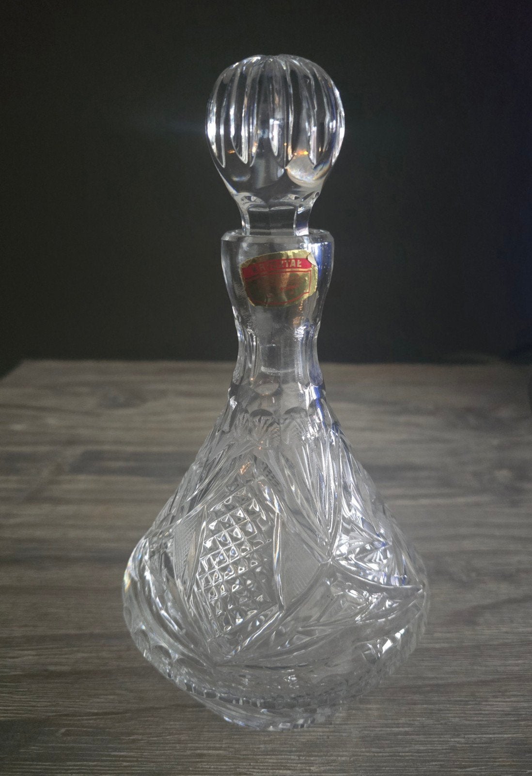Kleine Kristallen Karaf met Stop - Vintage Poolse Kwaliteit, Ophalen of Verzenden