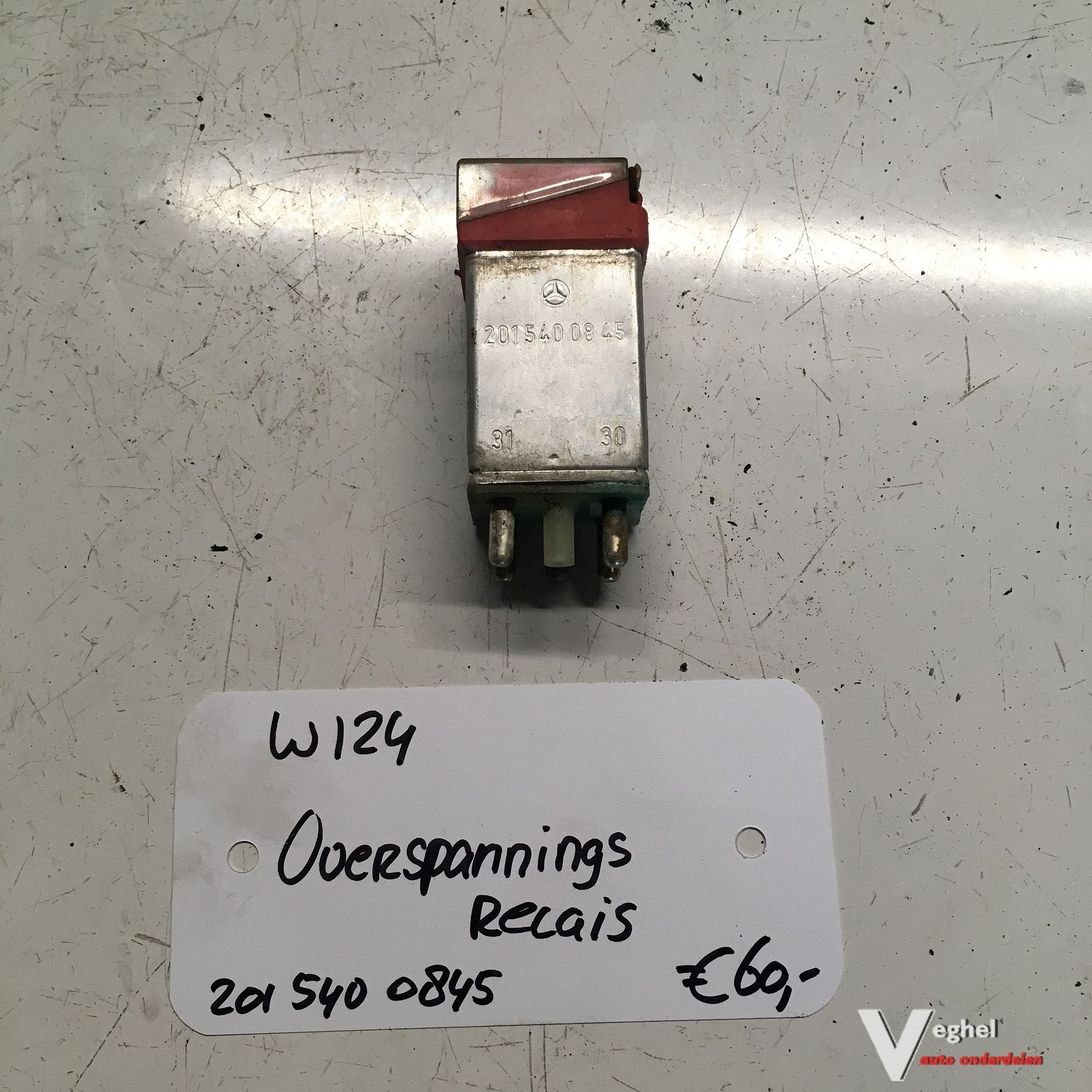 Mercedes W124 Overspanningsrelais 201 540 0845, Gebruikt, -, -, Ophalen of Verzenden