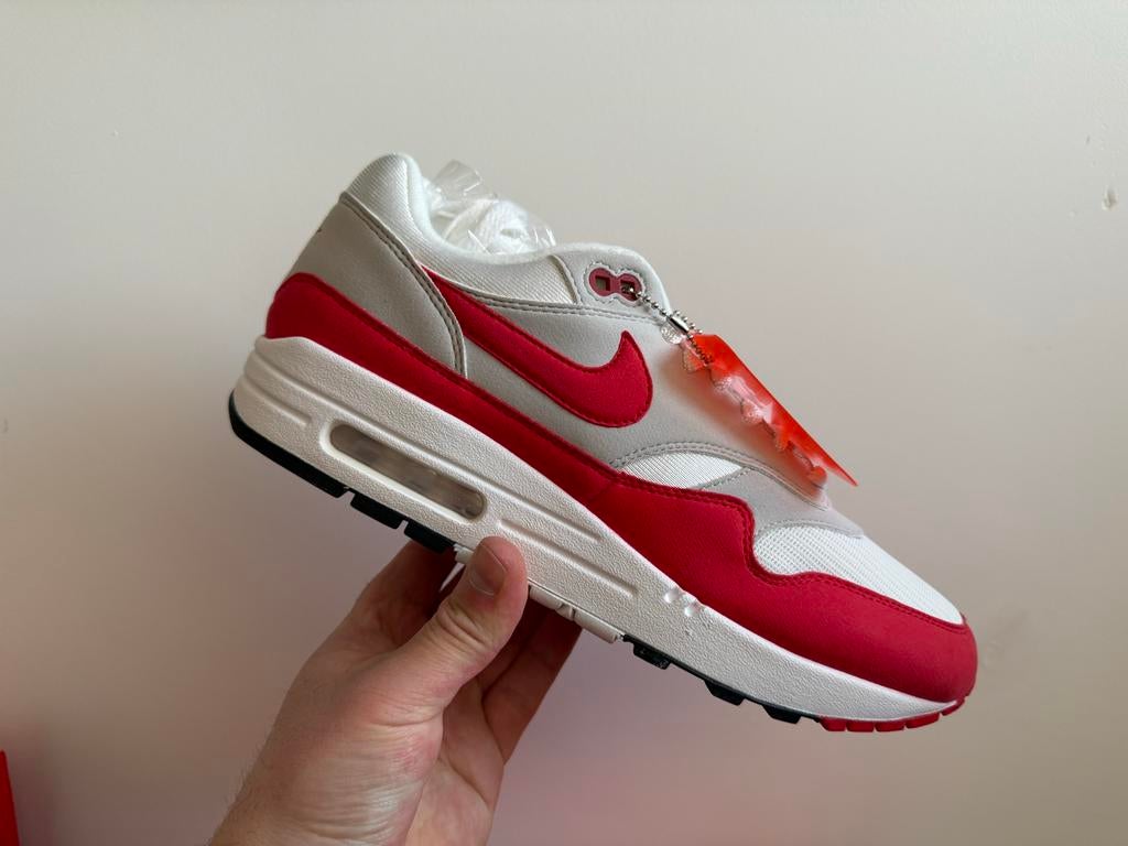 Nike Air Max 1 Anniversary Red (2017/2018) - Maat 42.5, Ophalen of Verzenden, Nieuw, Overige kleuren, Sneakers of Gympen