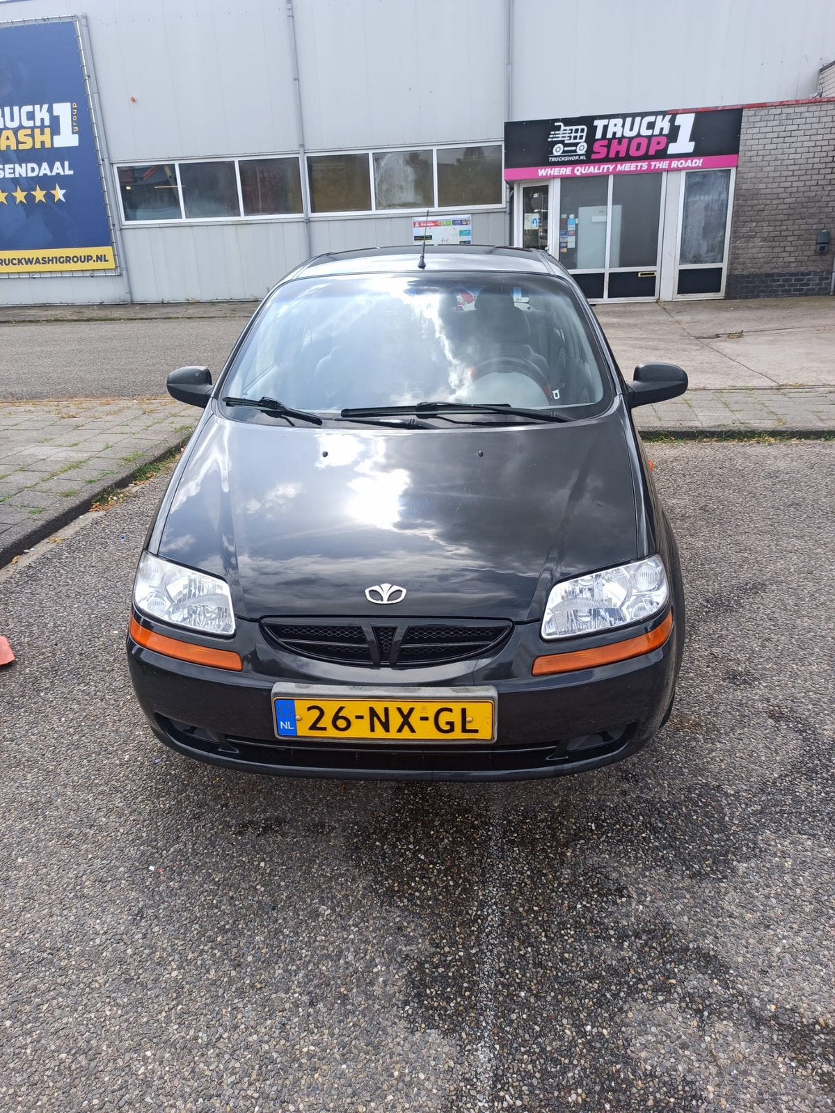 Daewoo Kalos 1.4 Sedan 2004 Zwart, Auto's, Daewoo, 83 pk, 4 cilinders, Kalos, Zwart