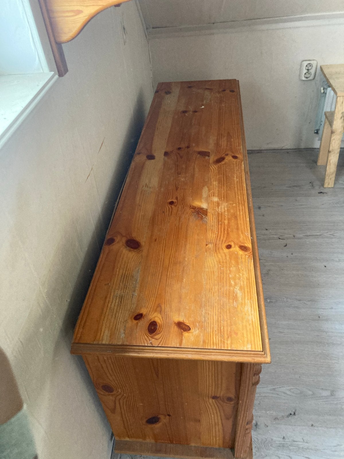 GRATIS!!! Grenen TV-meubel / Dressoir met opbergruimte, Ophalen, Gebruikt, 150 tot 200 cm, Minder dan 100 cm