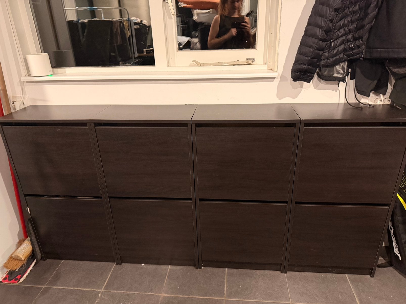 4 x IKEA BISSA schoenenkast zwart / bruin, Huis en Inrichting, Ophalen, Zo goed als nieuw