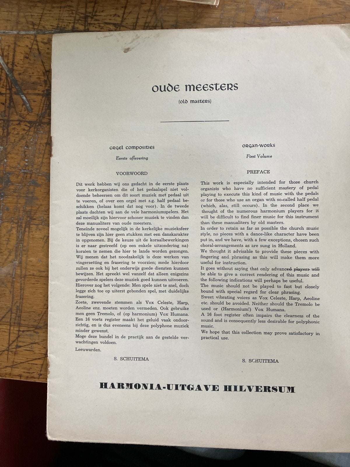 Oude Meesters Orgelcomposities - Harmonia Uitgave, Orgel, Gebruikt, Klassiek, Ophalen of Verzenden