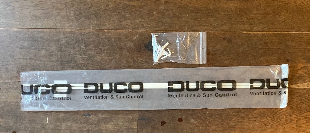 Duco ventilatierooster stang-bediening onderdelen, Ophalen of Verzenden, Nieuw, Ventilator