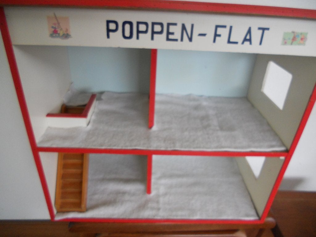 houten poppenhuis jaren '70, Ophalen, Gebruikt, Poppenhuis