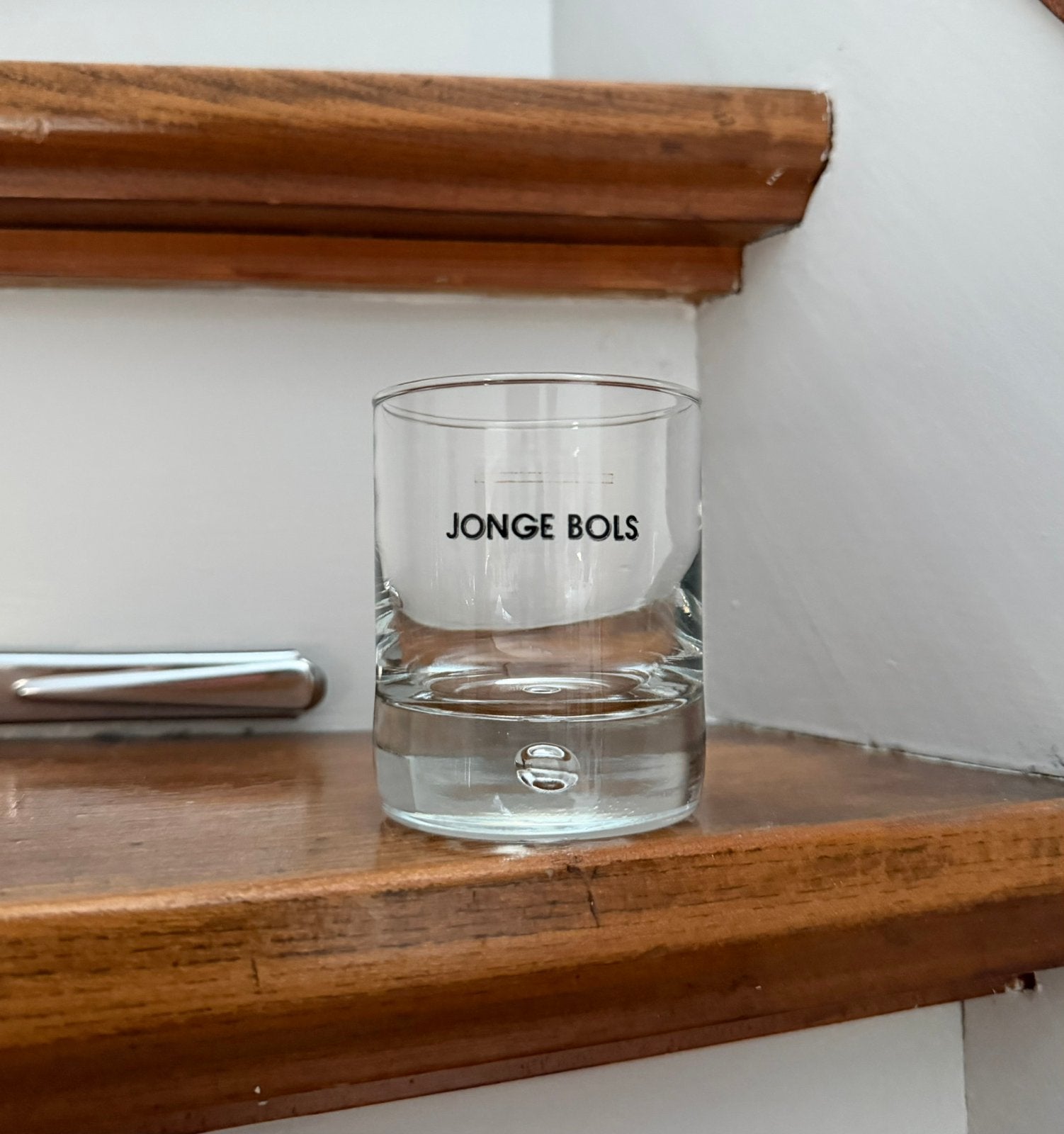 Jonge Bols jenever borrelglas, Verzamelen, Ophalen of Verzenden, Borrel- of Shotglas