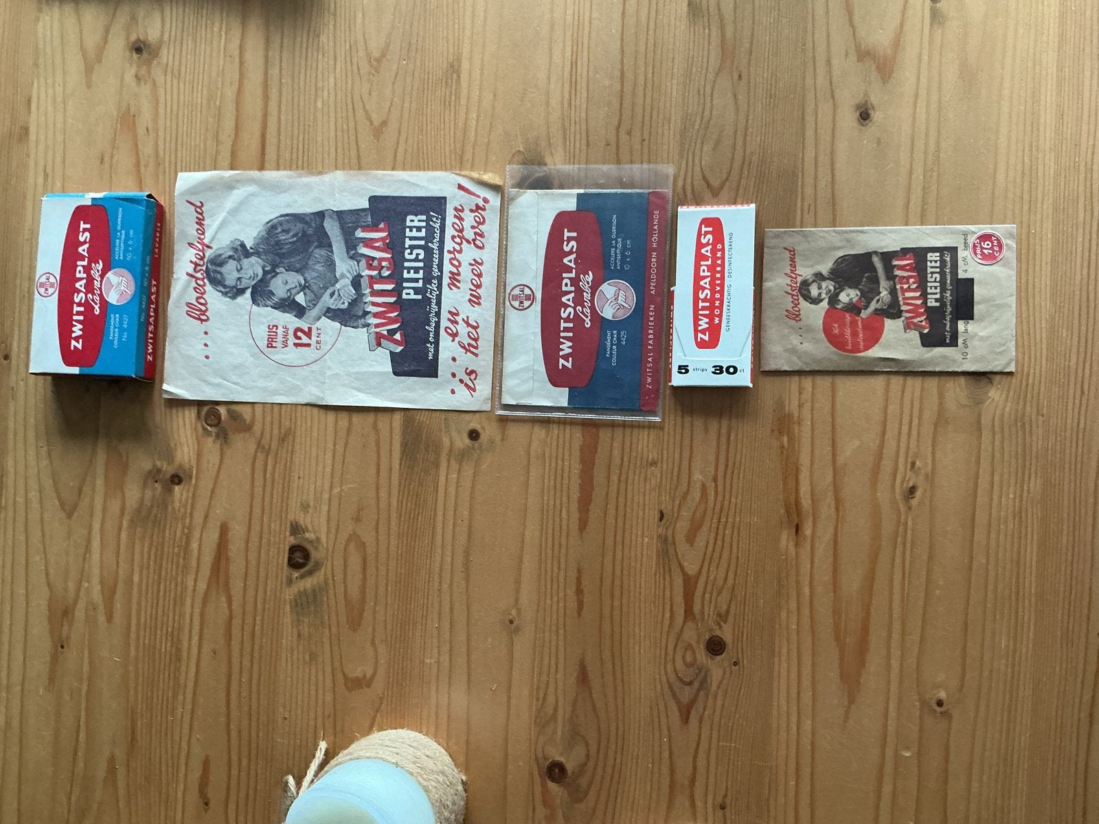 Vintage Zwitsalaplast Pleisters - Zeldzame Verpakkingen, Ophalen of Verzenden, Gebruikt