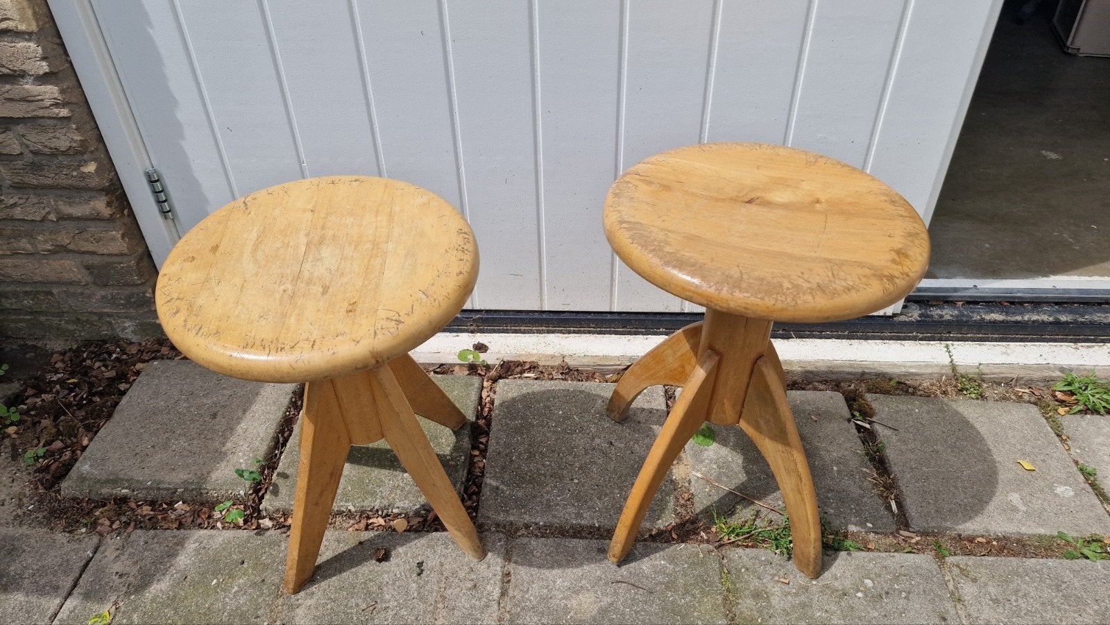 Pianokrukken, Huis en Inrichting, Stoelen, Gebruikt, Twee, Overige kleuren, Hout