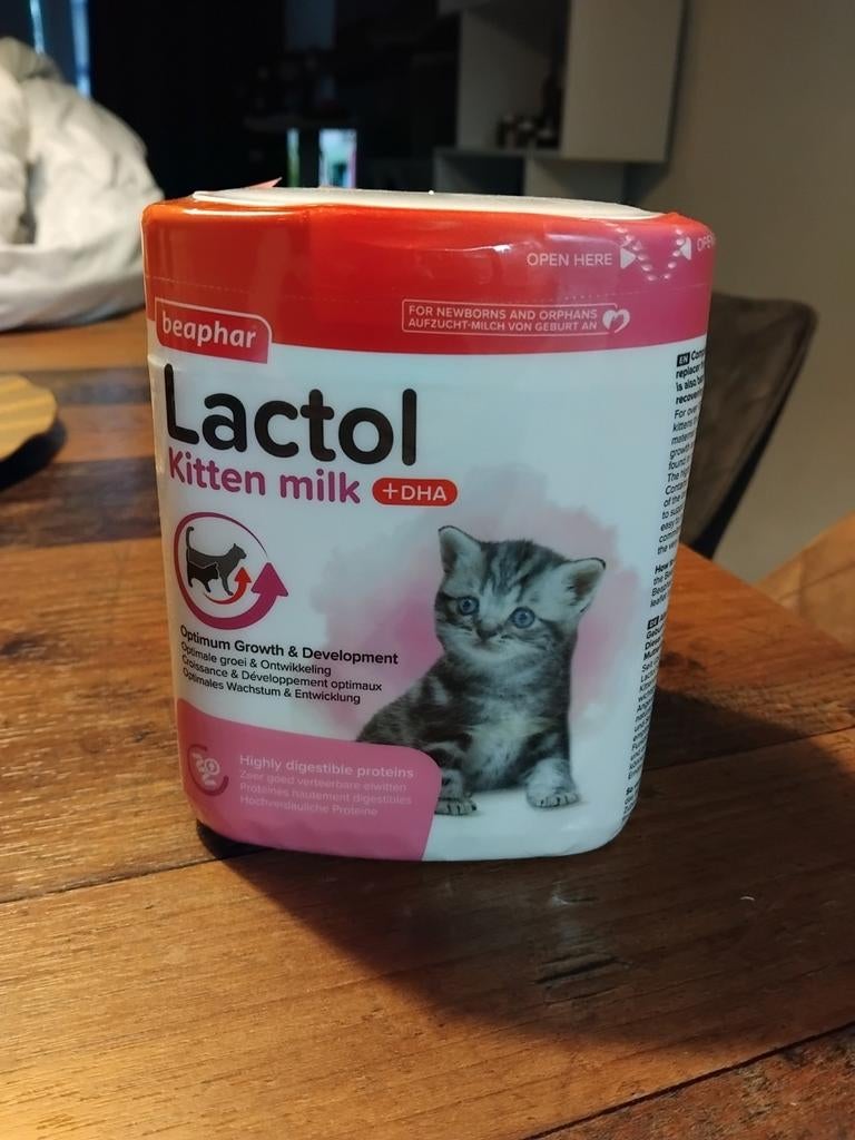 Kitten melk (pageboren) (bijvoeden), Ophalen