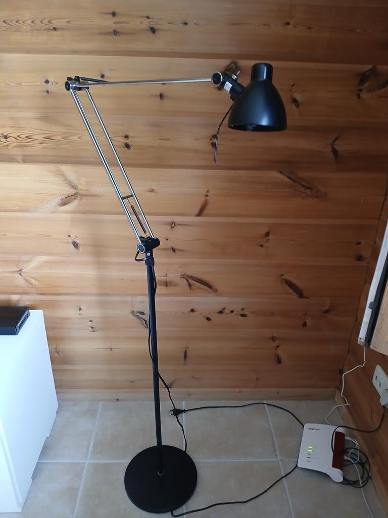 Antifoni stalamp/vloerlamp van Ikea., Gebruikt, Ophalen of Verzenden, Metaal, Modern