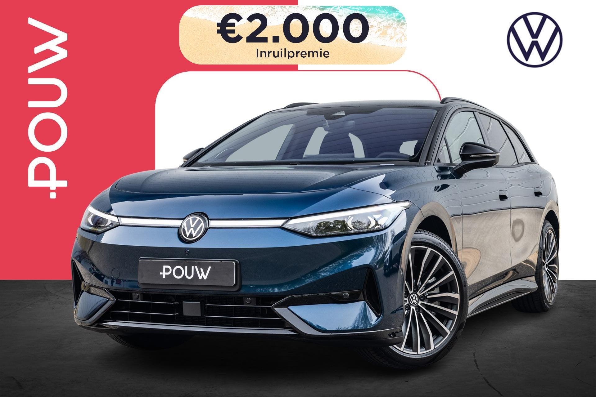 Volkswagen ID.7 Tourer 286pk Pro Limited Edition 77 kWh | Tr, Auto's, Automaat, 12 maanden, Achterwielaandrijving, Zwart