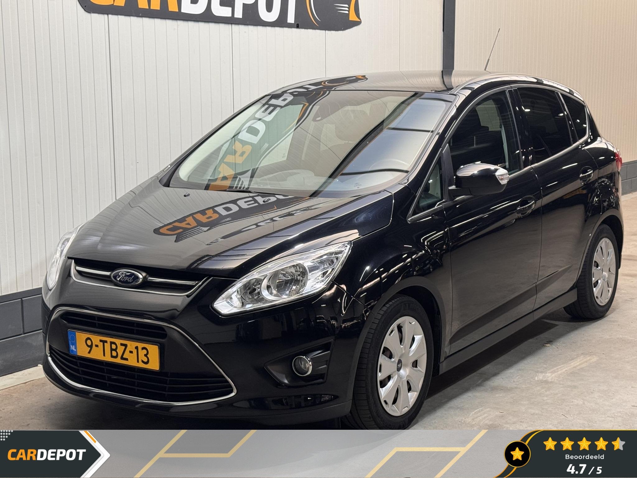 Ford C-Max 1.0 Trend, Auto's, Euro 5, Gebruikt, Zwart, Origineel Nederlands