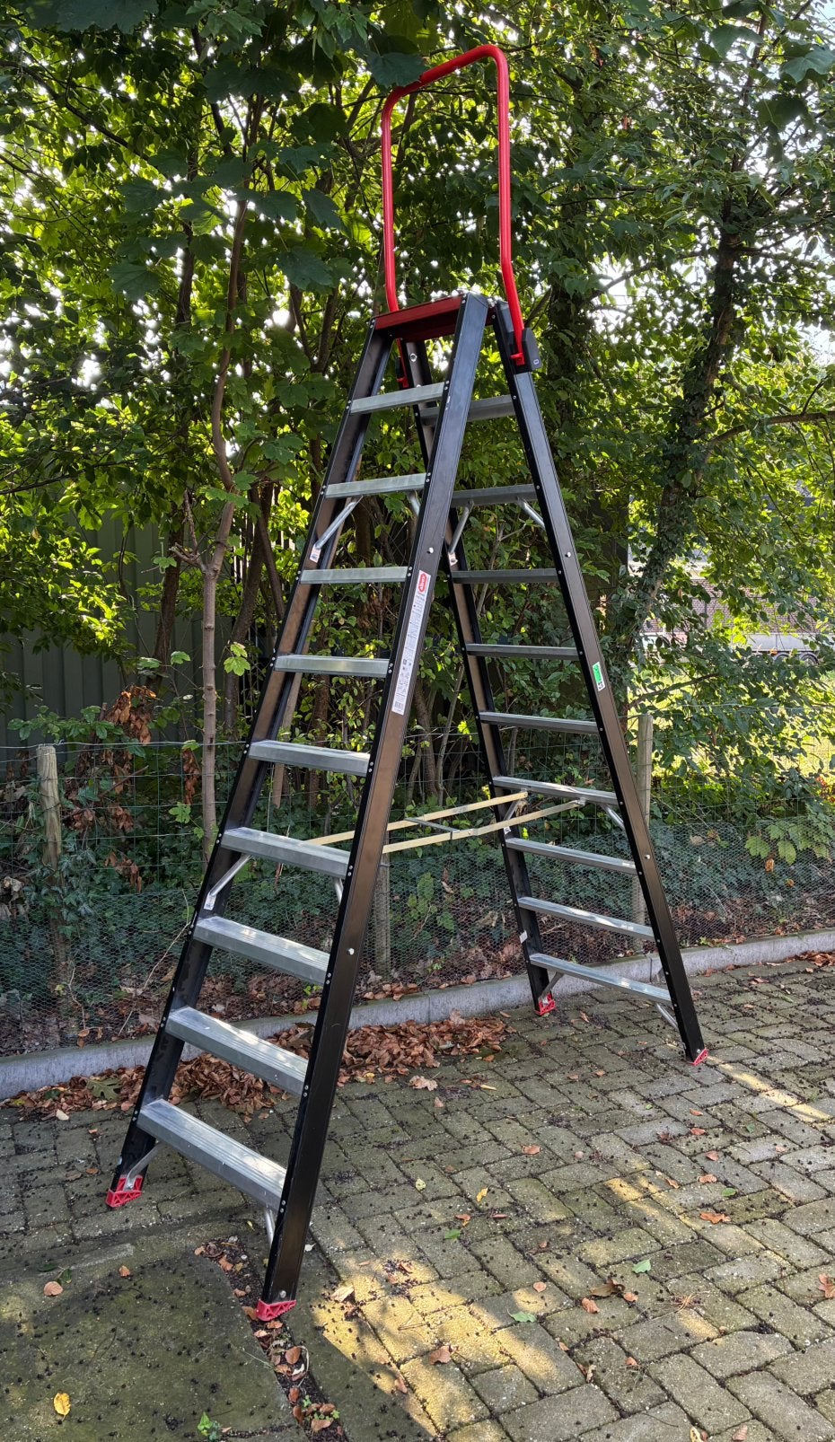 Te koop Altrex trap 2x10 treden, Doe-het-zelf en Verbouw, Ophalen, Zo goed als nieuw, Trap, 2 tot 4 meter