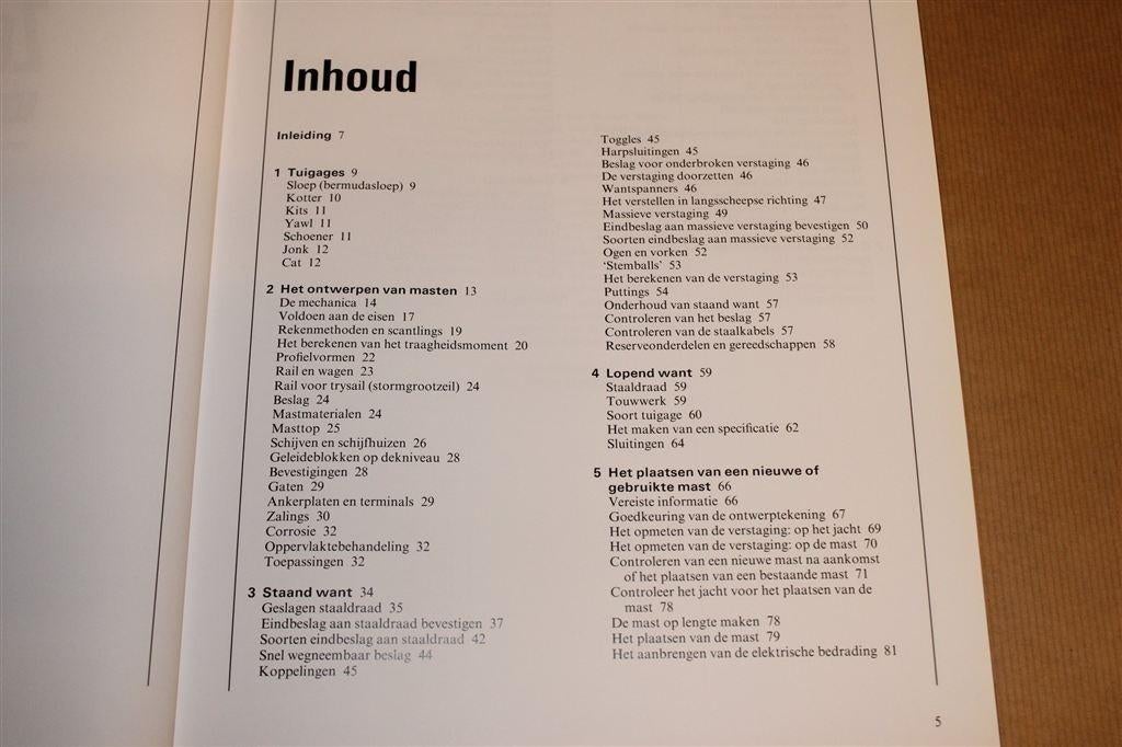 Tuigages voor Zeiljachten — Installatie, Onderhoud & Trim, Ophalen of Verzenden, Zo goed als nieuw, Overige onderwerpen