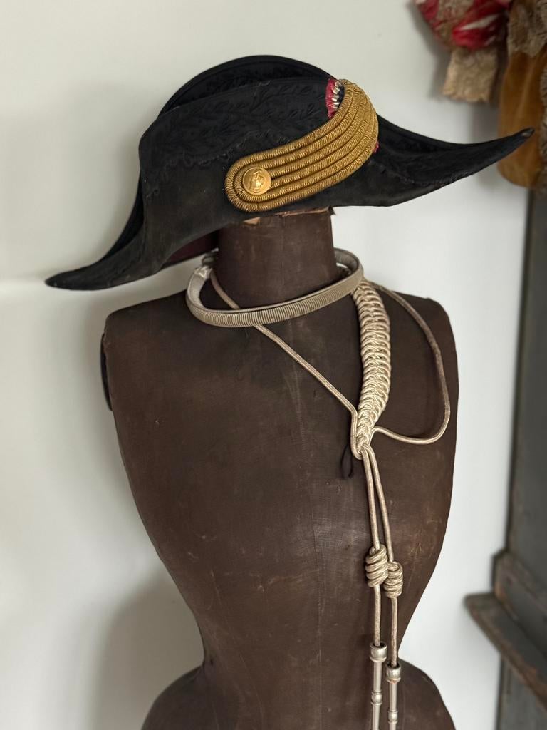 Antieke Napoleon steek / bicorne, Antiek en Kunst, Ophalen of Verzenden, Heren