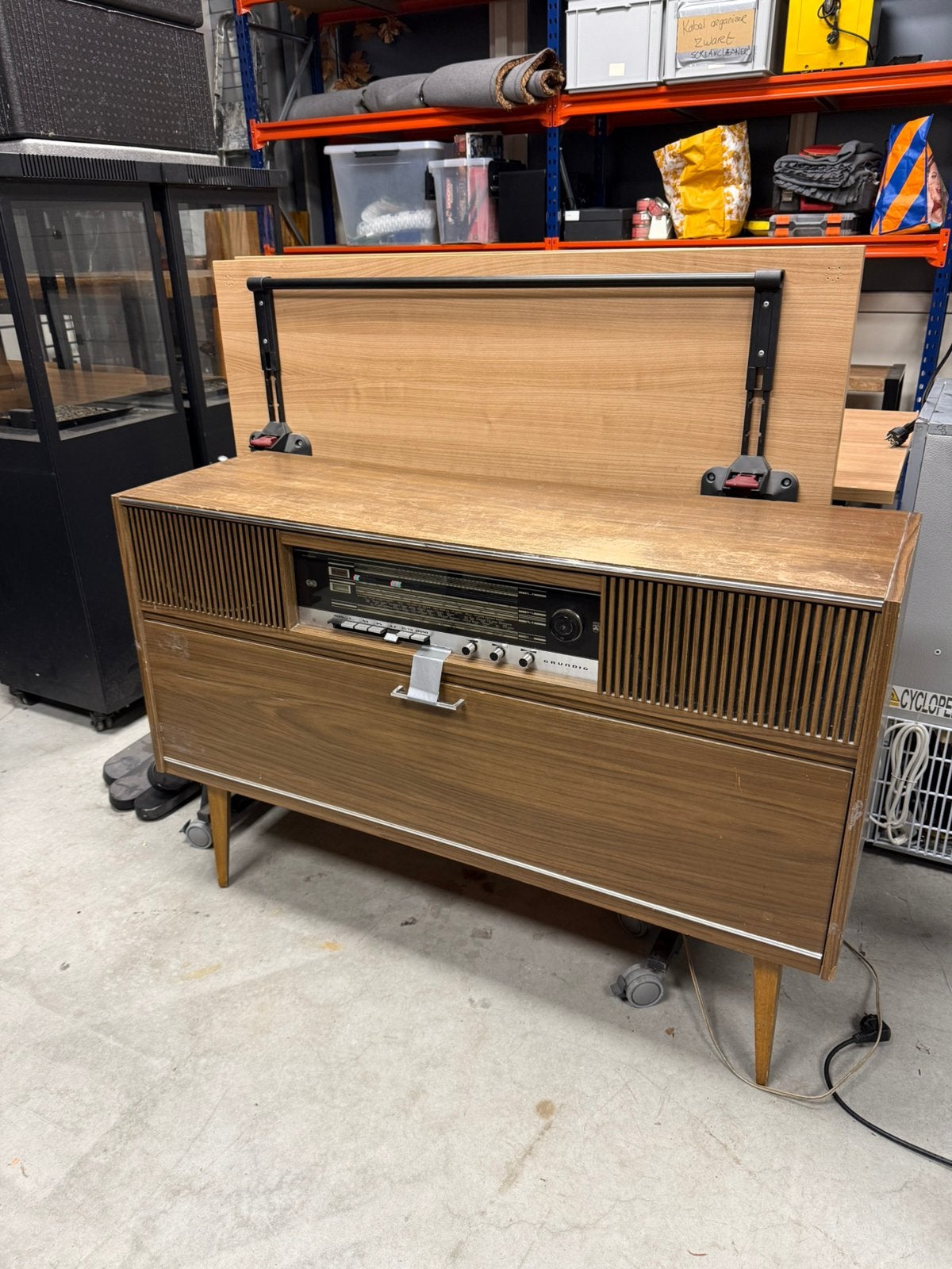 Vintage Grundig Radiomeubel met Platenspeler Jaren 60 Retro, Ophalen, Zo goed als nieuw, Overige merken