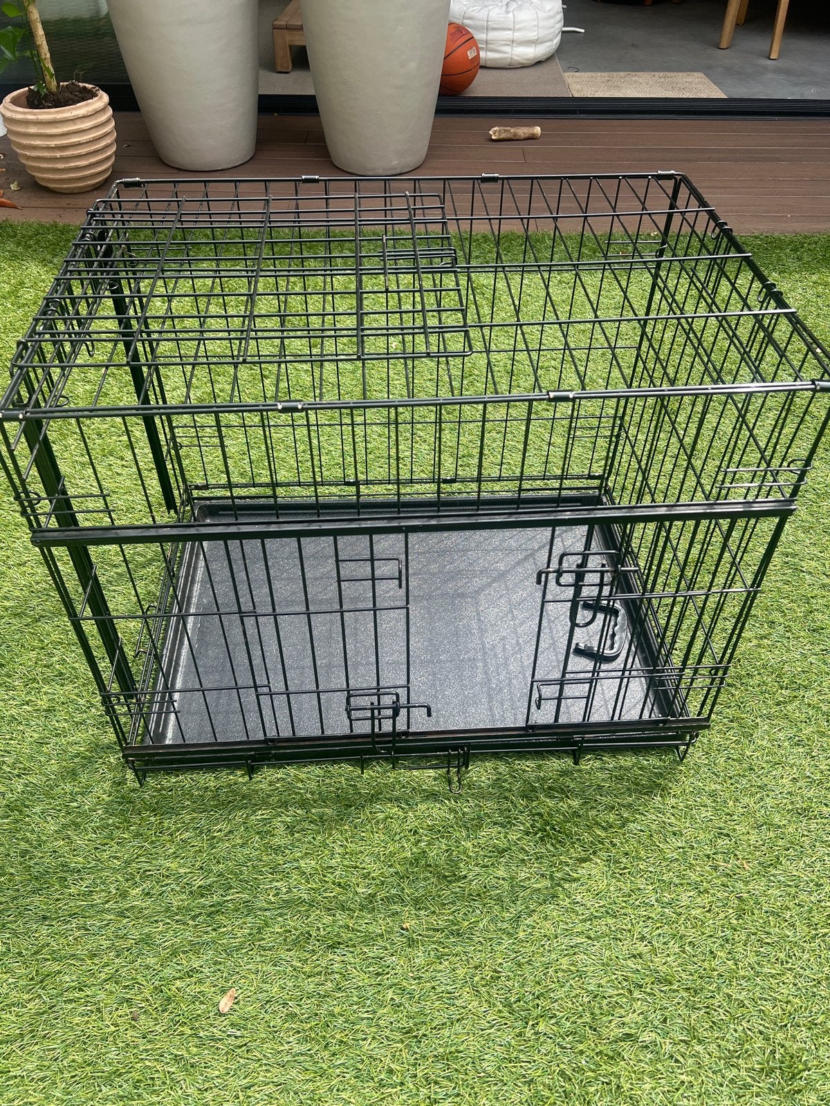 Zwarte hondenbench, Dieren en Toebehoren, Ophalen