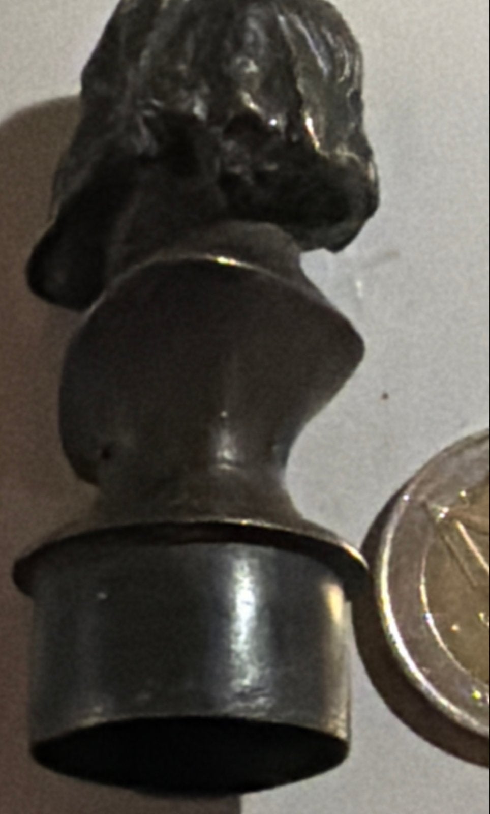 Miniatuur Buste van Man met Baard - Bronskleurig, Antiek en Kunst, Kunst | Beelden en Houtsnijwerken, Minder dan 20 cm, Buste