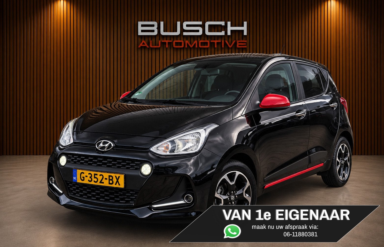 Hyundai I10 1.0i Premium | CARPLAY | NAVI | STOELVERWARMING, Dealer onderhouden, Stof, Gebruikt, 4 stoelen