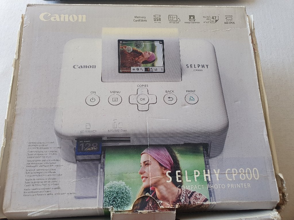 Canon Selphy CP800 t.e.a.b., Computers en Software, Printers, Gebruikt, Fotoprinter, PictBridge, Kleur printen