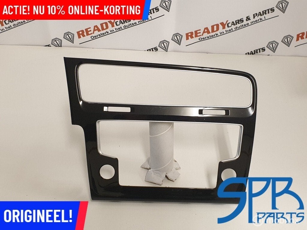 GOLF 7 HOOGGLANS ZWART INLEG RAND KLEIN 6.5 INCH Navigatie, Gebruikt, Volkswagen, Ophalen of Verzenden, Volkswagen