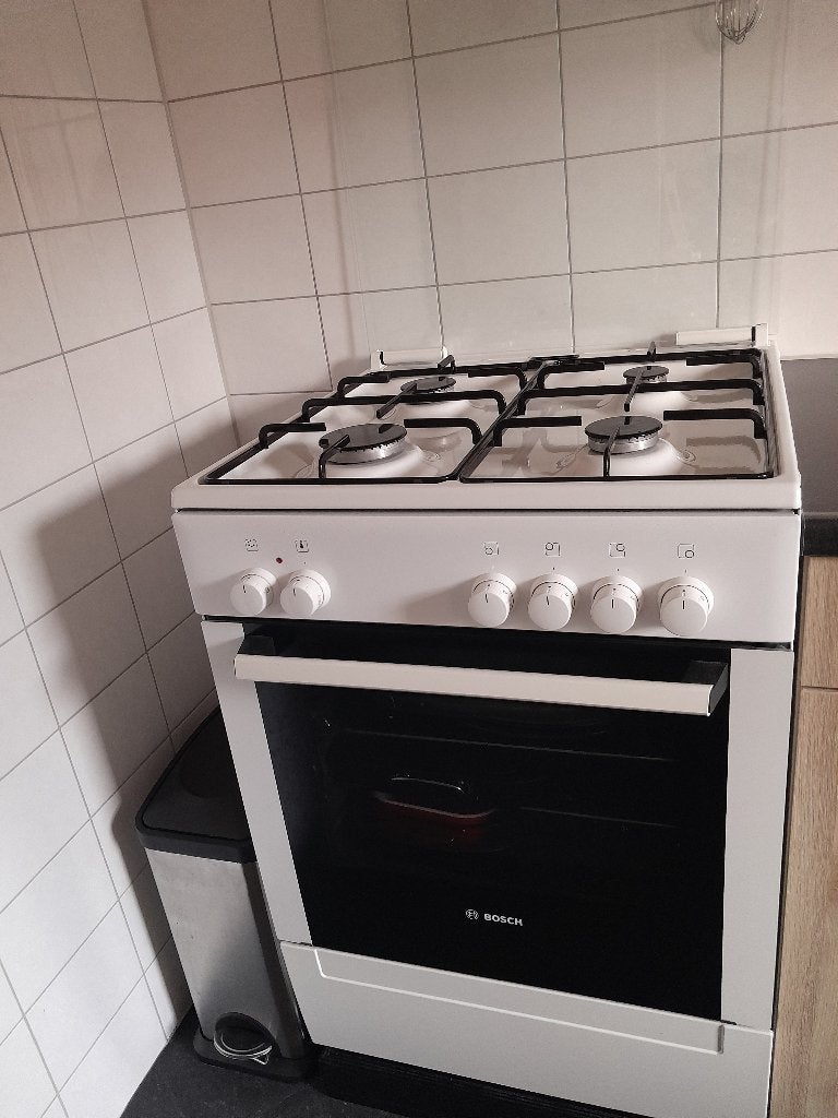 Gasfornuis, Witgoed en Apparatuur, Kookplaten, Gebruikt, Gas, Vrijstaand, 4 kookzones