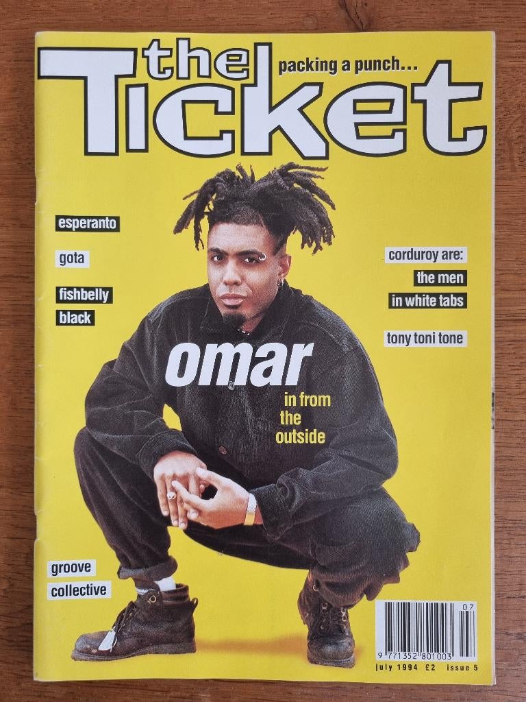 The Ticket magazine july 1994 Omar The Roots Tony Toni Tone, Boeken, Tijdschriften en Kranten, Ophalen of Verzenden, Zo goed als nieuw