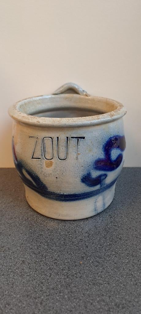 keulse potten en een  zoutpot, Ophalen of Verzenden