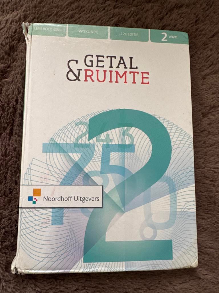Getal & Ruimte Wiskunde 2 VWO 12e editie deel 1, Ophalen of Verzenden, Gelezen, VWO, Wiskunde A