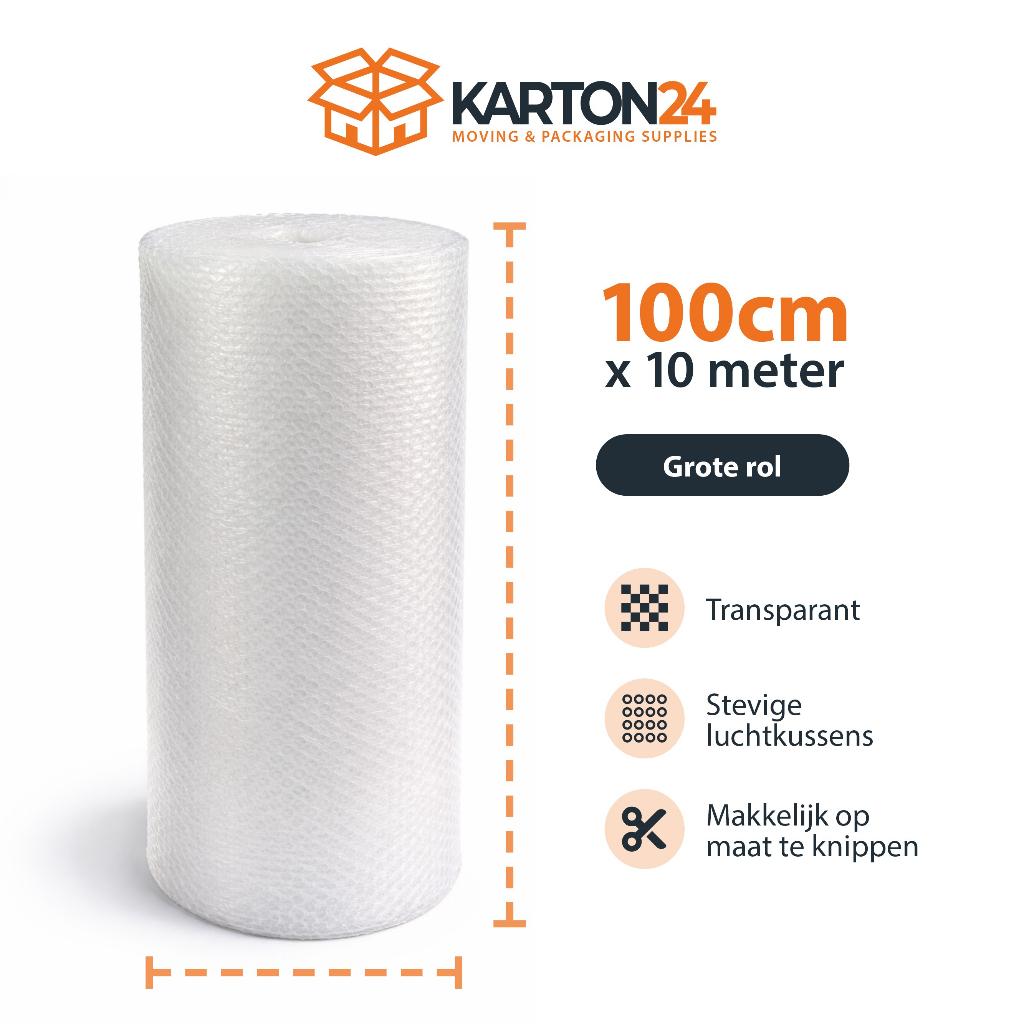 Noppenfolie / Bubbelfolie 100 cm x 10 m – Verhuizen, Diensten en Vakmensen, Verhuizers en Opslag, Inpakservice, Opslag