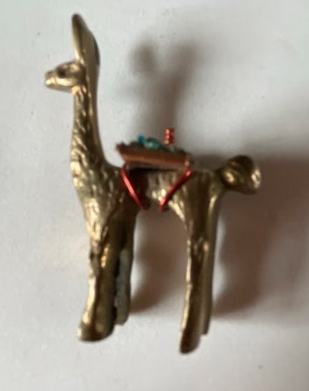Vintage Messing Lama Figuur, Ophalen of Verzenden, Zo goed als nieuw, Dier