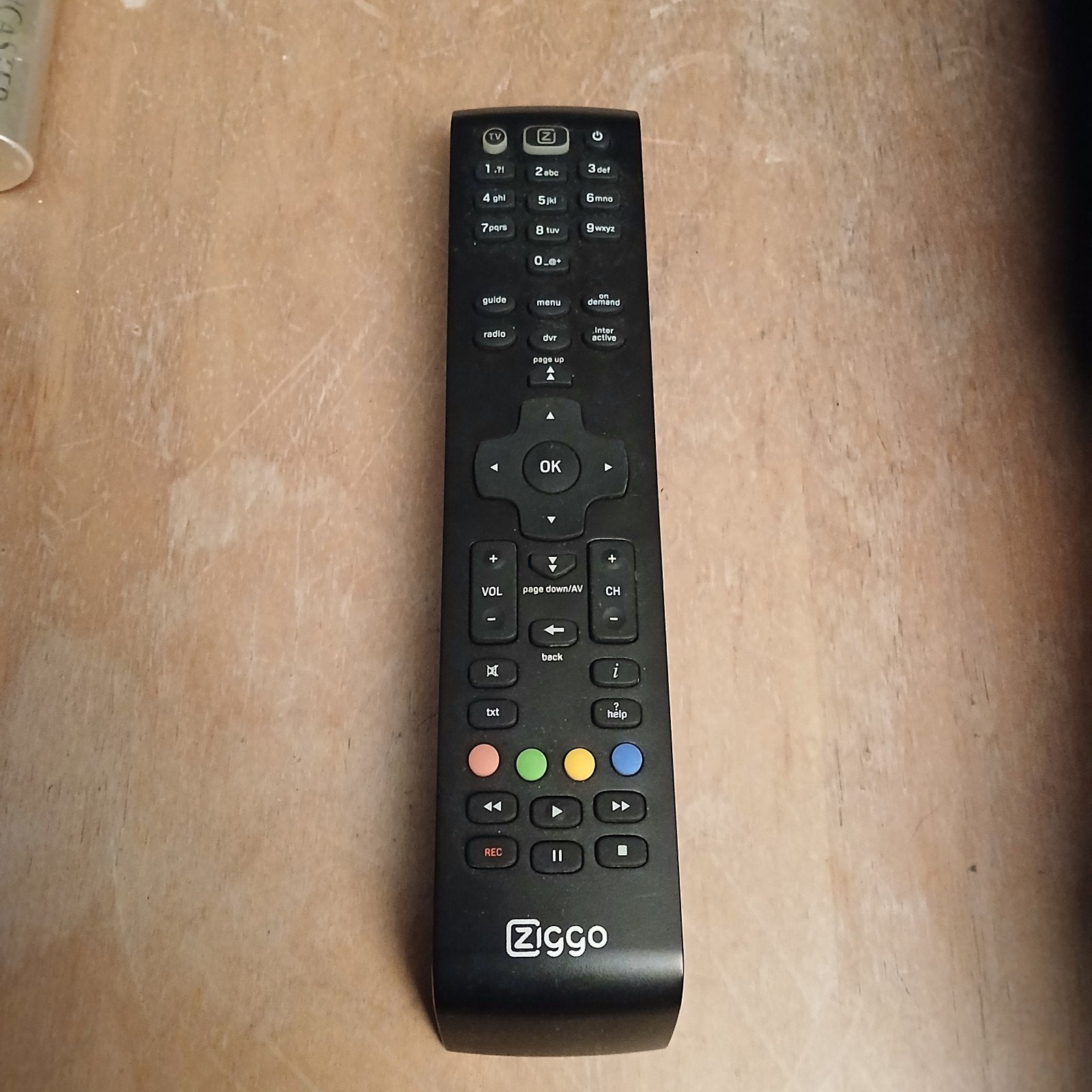 Ziggo afstandsbediening, Ophalen of Verzenden, Zo goed als nieuw, Origineel, Mediaspeler