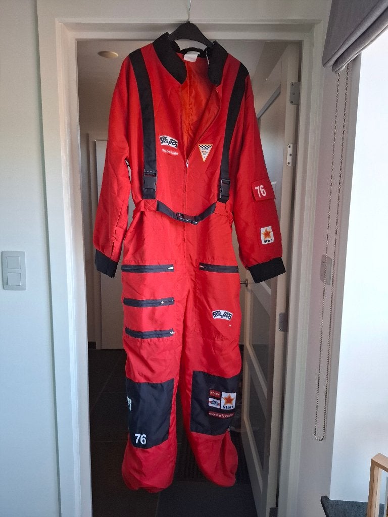 Formule 1 overall, Carnaval, Maat 56/58 (XL), Ophalen of Verzenden, Kleding