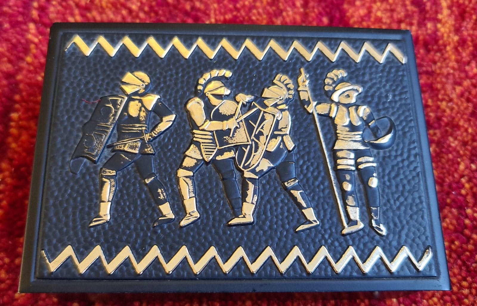Vintage Japanse doos met ridders - Made in Japan, Ophalen of Verzenden