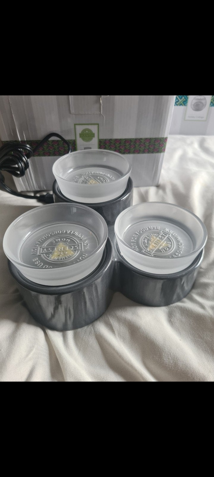 Scentsy Warmer Zwarte Accord, Geurverspreider, Nieuw, Ophalen of Verzenden, Glas