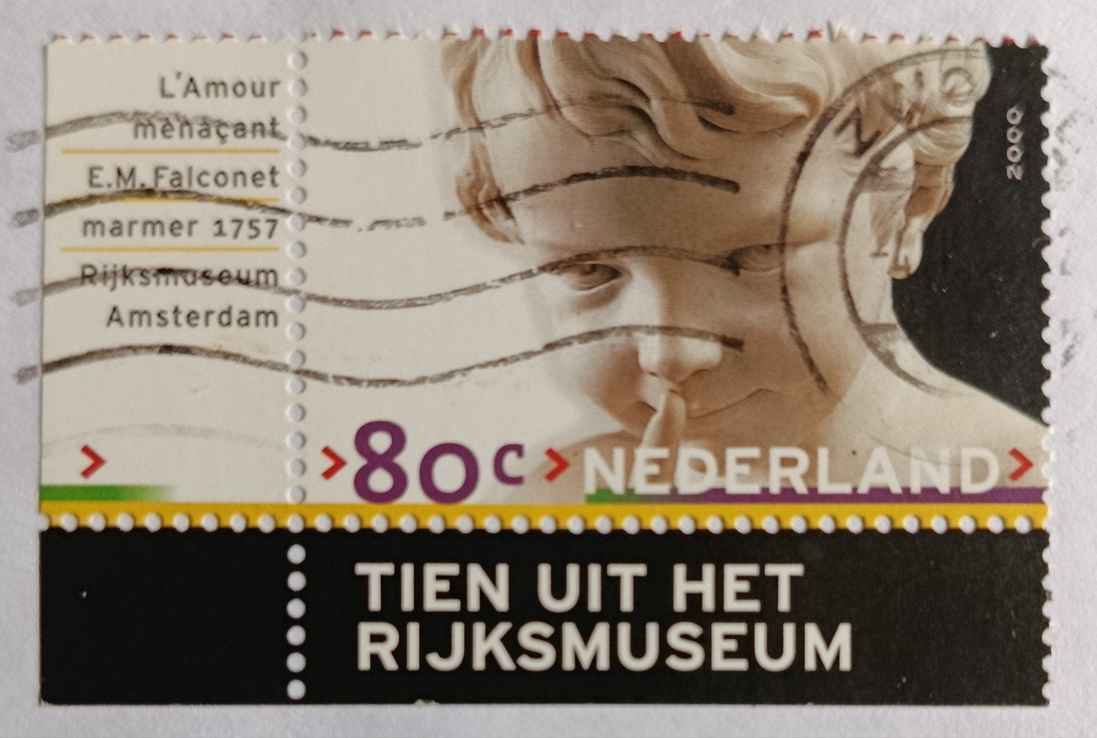 Nederland - 200 jr. Rijksmuseum, Ophalen of Verzenden, Na 1940, Gestempeld