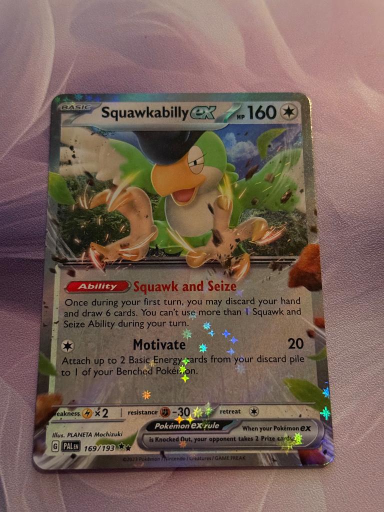 Pokemon squawkabilly ex 169/193, Verzenden, Nieuw, Losse kaart, Foil