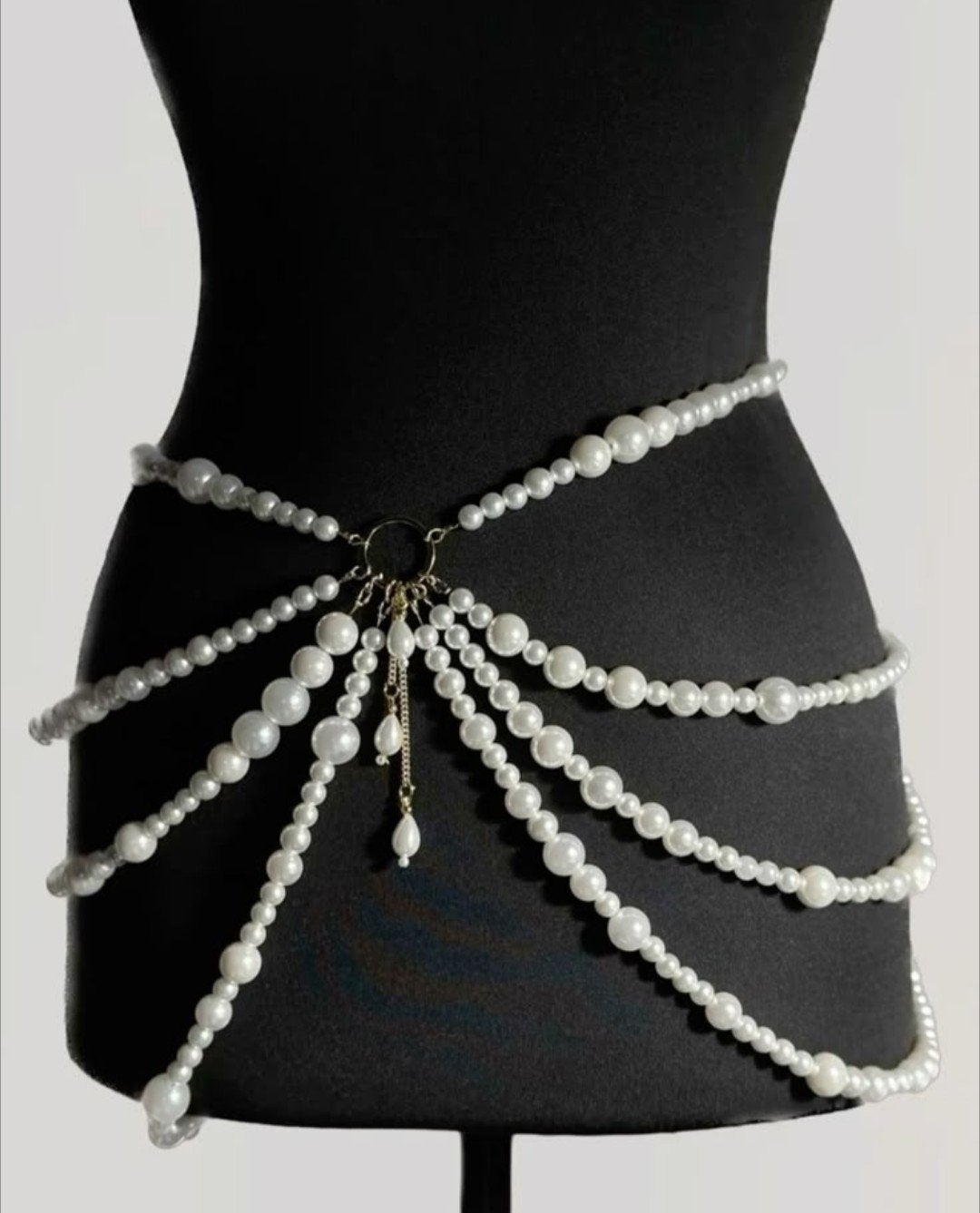 Elegante Parel Taille Riem – Een Tijdloos Statement, Ophalen of Verzenden