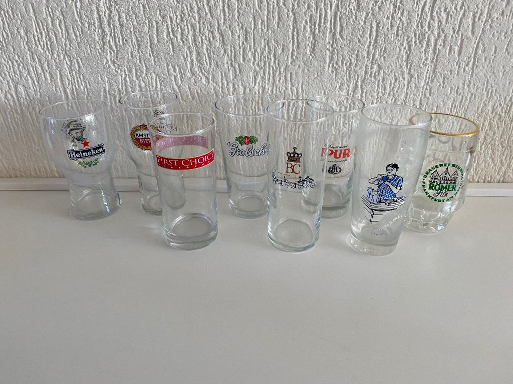 Bier en Limonade glazen, Ophalen of Verzenden, Zo goed als nieuw, Bierglas