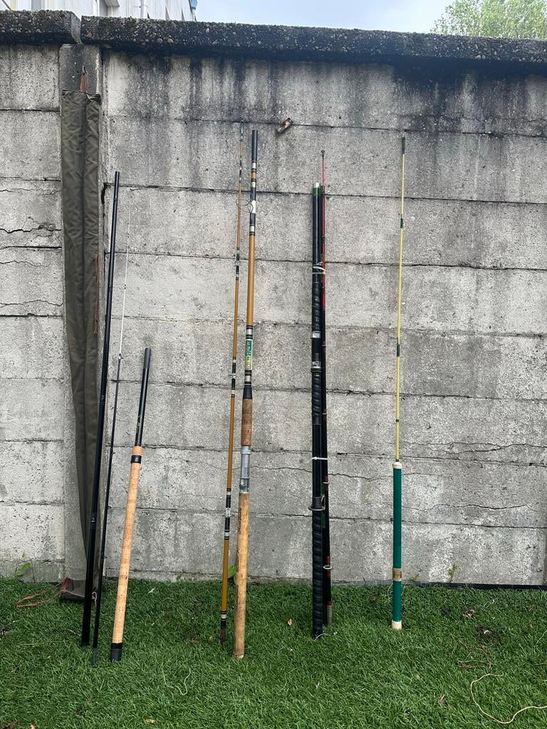 4 vishengels - Shakespeare, Daiwa en Albatros, Ophalen, Gebruikt, Werphengel