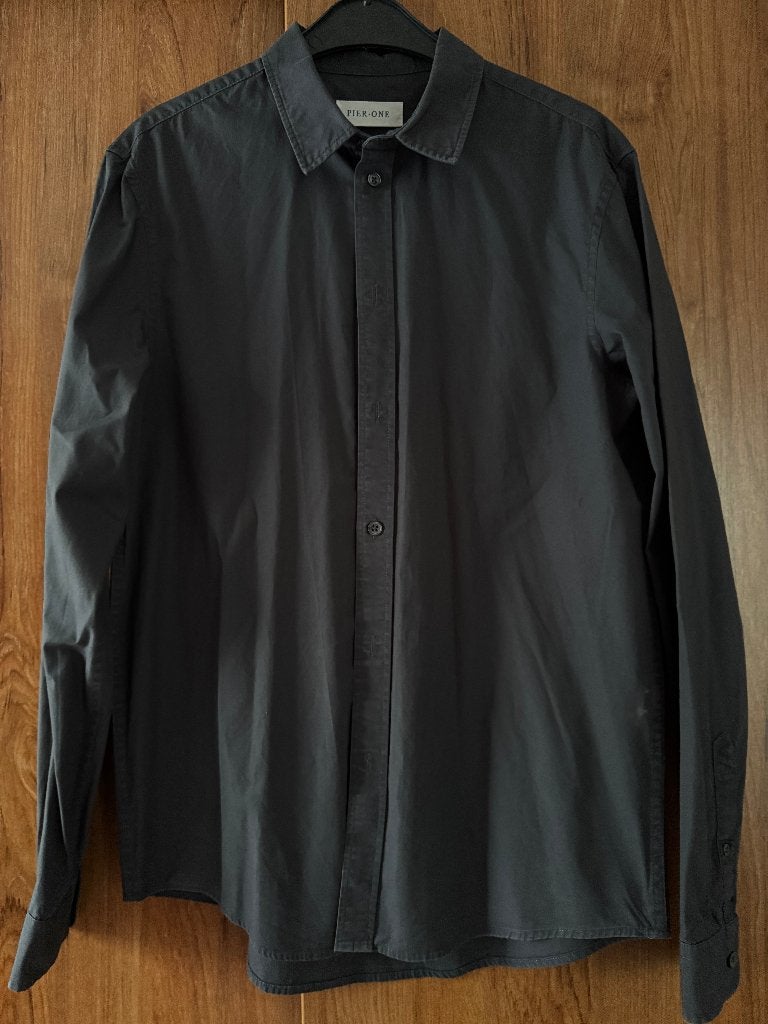 Donkergrijs overhemd maat S, Kleding | Heren, Halswijdte 38 (S) of kleiner, Pier One, Ophalen of Verzenden, Zo goed als nieuw